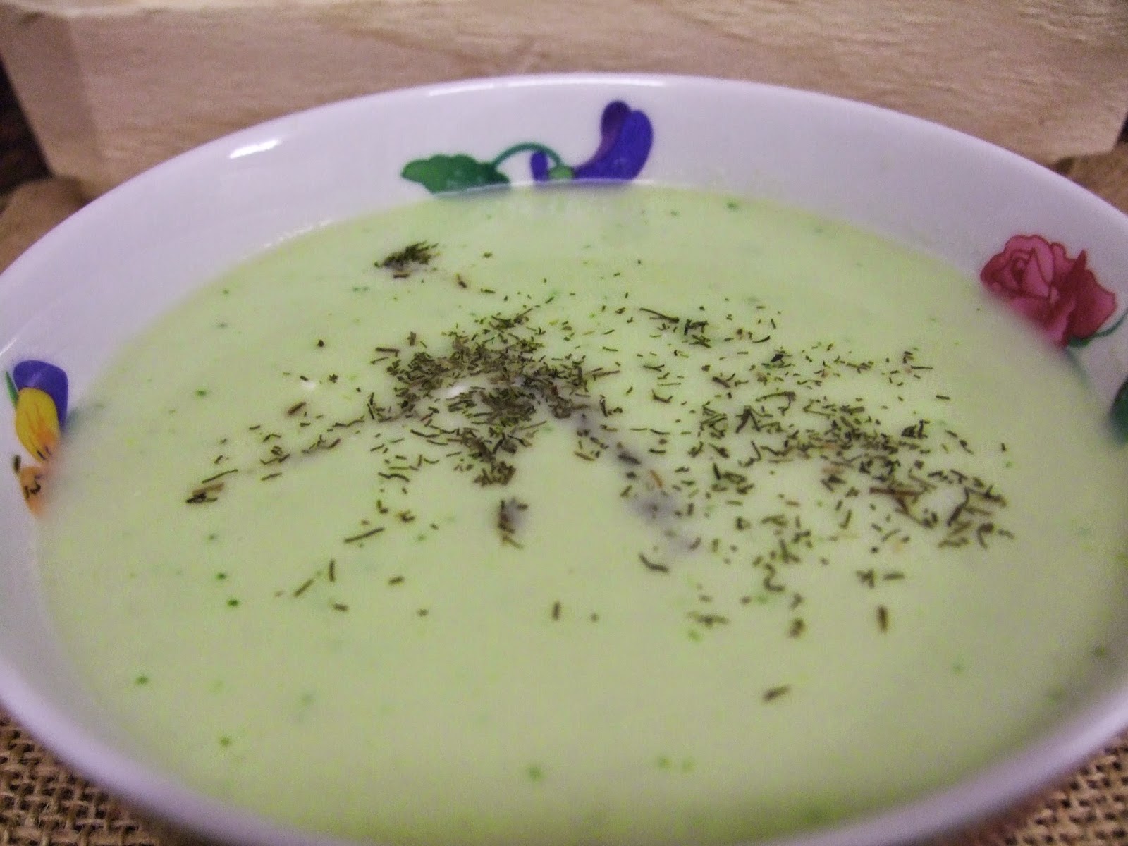 El klibanos de Deméter Gazpacho de manzana, pepino y melón.